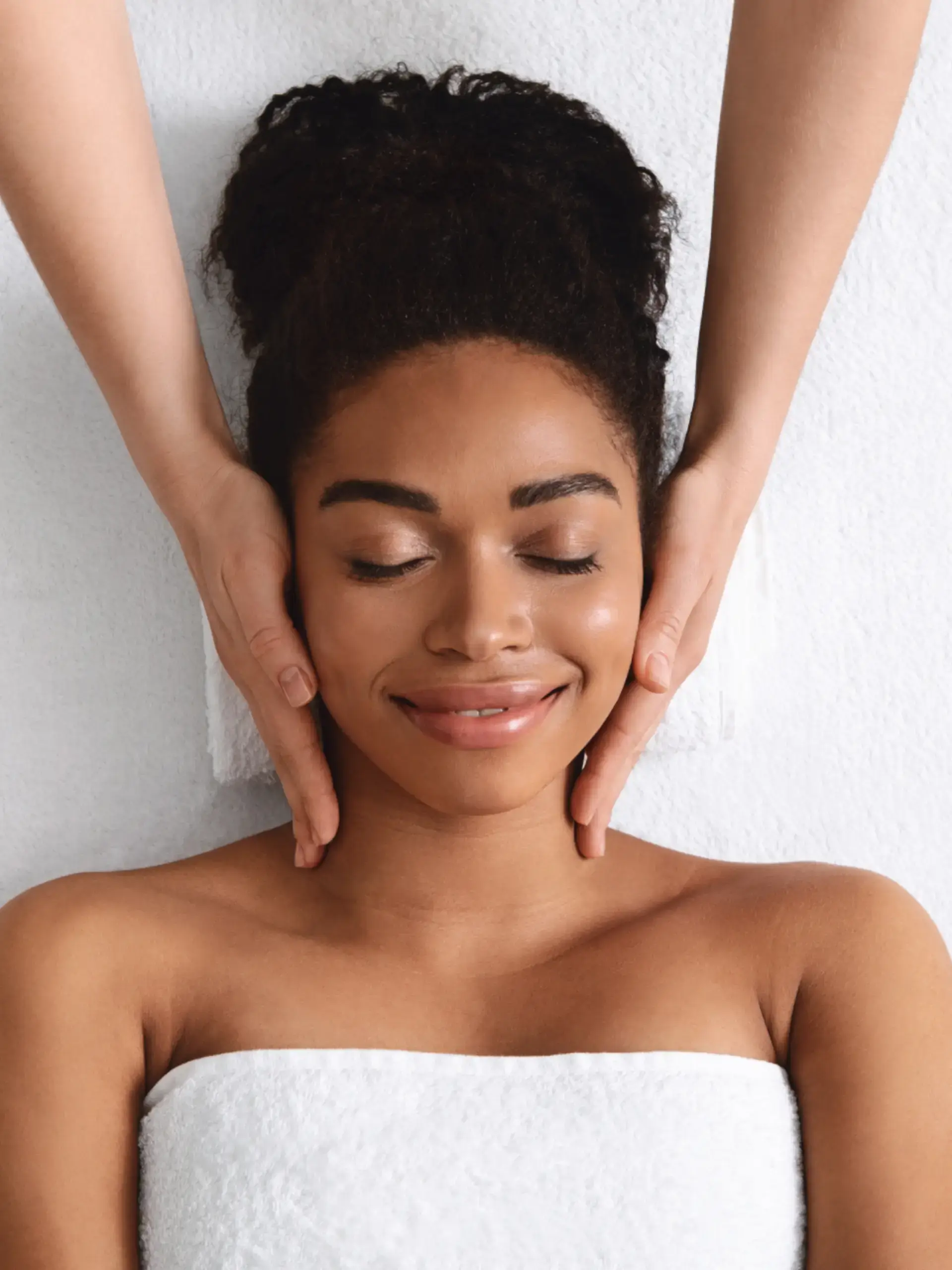 a woman receiving a massage