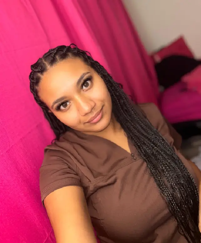 a woman taking a selfie