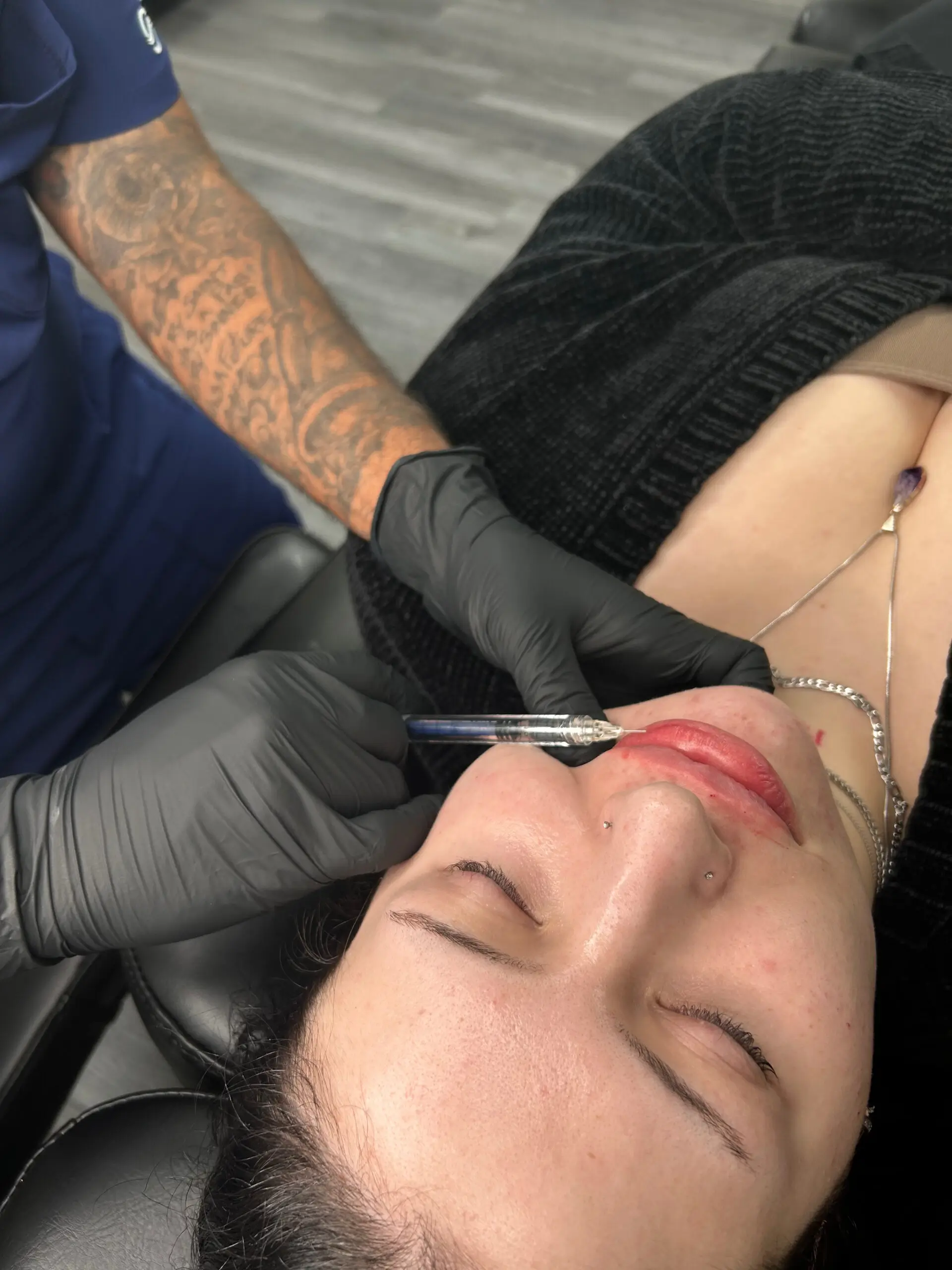 a person getting a botox injection